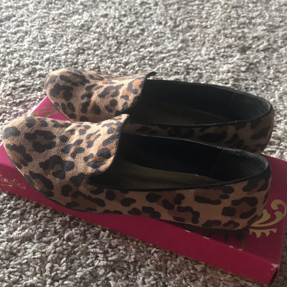 Candies Leopard loafers